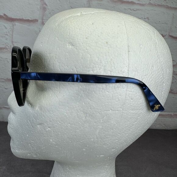 Gucci Sunglasses Blue Crystal/Non-Polarized Brown Gradient Lens GG0092S - Picture 8 of 15